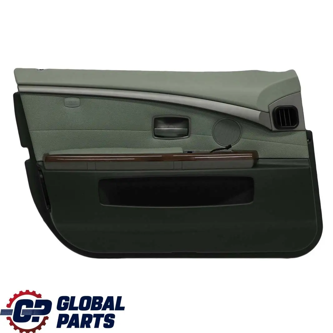 Front Left N/S Door Card Leather Nasca Green Lining Trim to BMW 7 Series E65 E66 with Part number 7142669 BMW 7 Series E65 E66 Front Left N/S Door Card Leather Nasca Green Lining Trim - SKU 7142669 - Part number 7142669