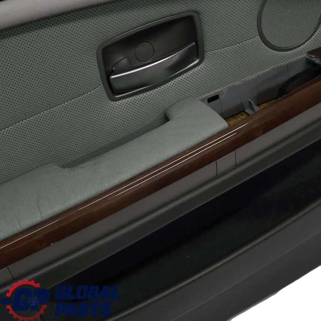 Front Left N/S Door Card Leather Nasca Green Lining Trim to BMW 7 Series E65 E66 with Part number 7142669 BMW 7 Series E65 E66 Front Left N/S Door Card Leather Nasca Green Lining Trim - SKU 7142669 - Part number 7142669