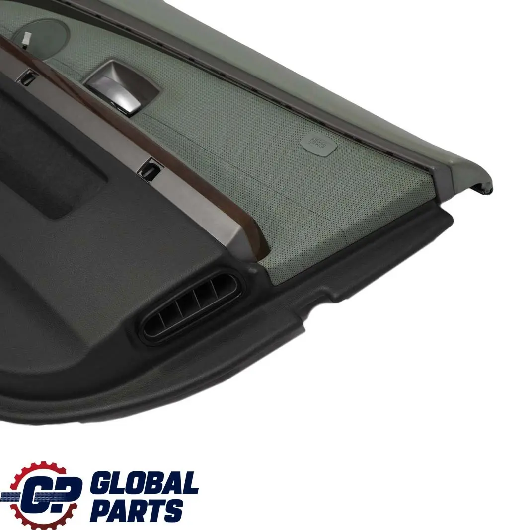 Delantero Derecho Tarjeta De Puerta De cuero Nasca Verde Forro Trim para BMW E65 E66 con número de pieza 7142670 BMW E65 E66 Delantero Derecho Tarjeta De Puerta De cuero Nasca Verde Forro Trim - SKU 7142670 - Número de pieza 7142670