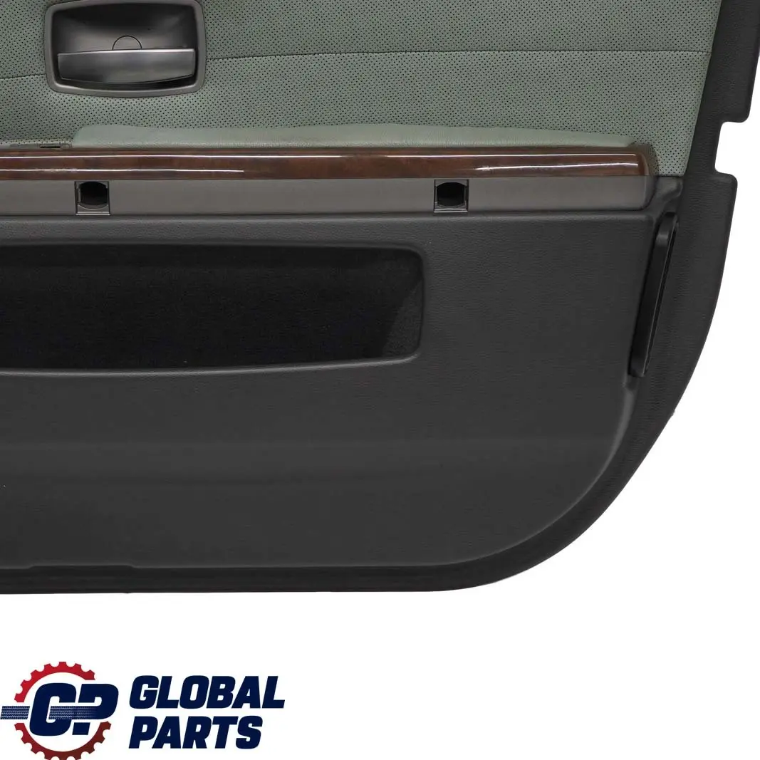 Front Right O/S Door Card Leather Nasca Green Lining Trim to BMW 7 Series E65 E66 with Part number 7142670 BMW 7 Series E65 E66 Front Right O/S Door Card Leather Nasca Green Lining Trim - SKU 7142670 - Part number 7142670