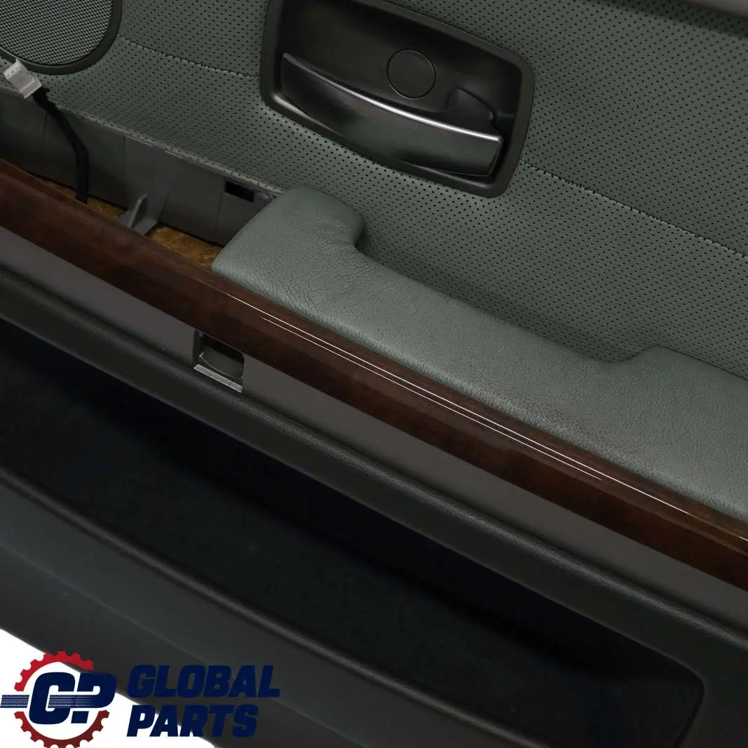 Front Right O/S Door Card Leather Nasca Green Lining Trim to BMW 7 Series E65 E66 with Part number 7142670 BMW 7 Series E65 E66 Front Right O/S Door Card Leather Nasca Green Lining Trim - SKU 7142670 - Part number 7142670