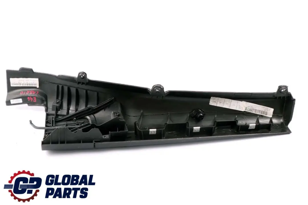BMW 3 Series E46 Convertible Lateral Trim Panel Top Rear Left N/S Cover Black - SKU 7143133 - Part number 7143133
