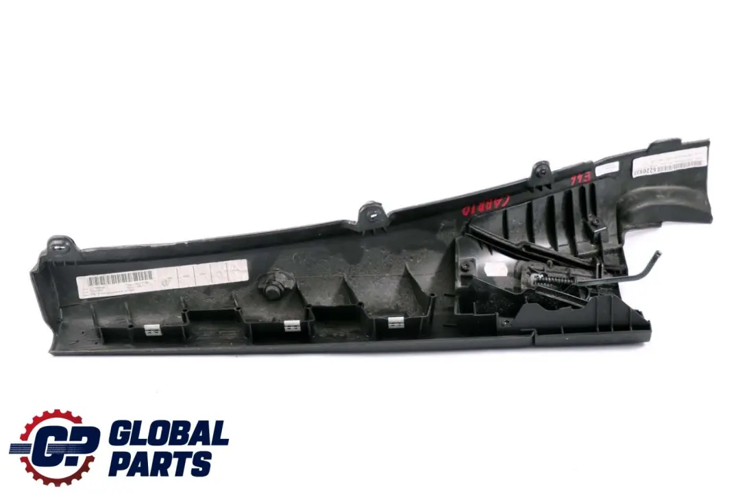 BMW 3 Series E46 Convertible Lateral Trim Panel Top Rear Right O/S Cover Black - SKU 7143134 - Part number 7143134