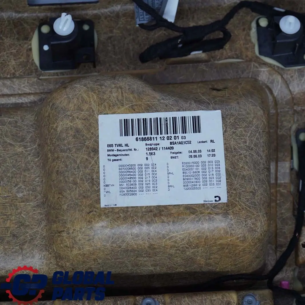 BMW 7 E65 Panneau Portieres Revetement Arriere Gauche Cuir Nasca Vert - SKU 7144159 - Numéro de pièce 7144159