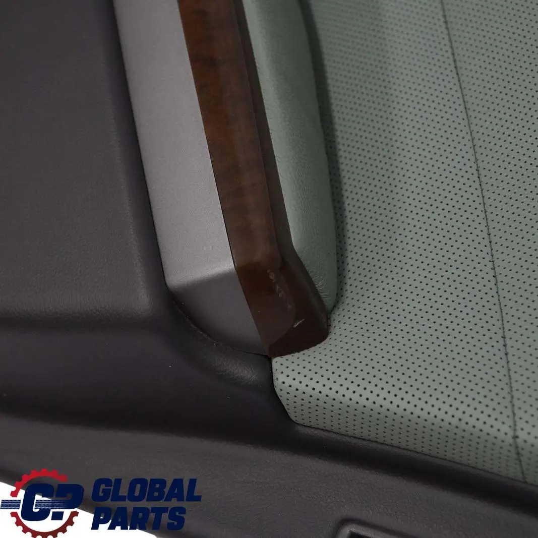 Right O/S Door Card Leather Nasca Green Lining Trim to BMW 7 Series E65 Rear with Part number 7144160 BMW 7 Series E65 Rear Right O/S Door Card Leather Nasca Green Lining Trim - SKU 7144160 - Part number 7144160
