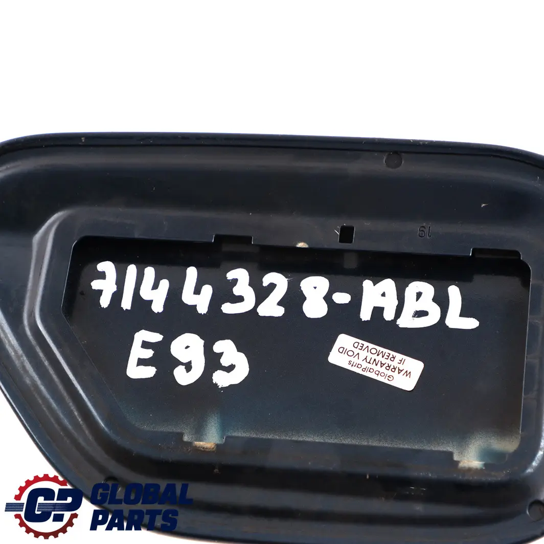 E93N LCI Fuel Cover Fill In Flap Aegean Blue Metallic 336 to BMW 3 Series E93 with Part number 7144328 BMW 3 Series E93 E93N LCI Fuel Cover Fill In Flap Aegean Blue Metallic 336 - SKU 7144328-ABL - Part number 7144328