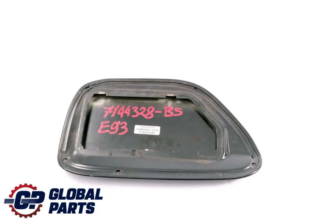 E93N LCI Kraft Stoff Deckel Ein Füll Klappe Schwarz Saphire für BMW E93 mit Teilenummer 7144328 BMW E93 E93N LCI Kraft Stoff Deckel Ein Füll Klappe Schwarz Saphire - SKU 7144328-BS - Teilenummer 7144328