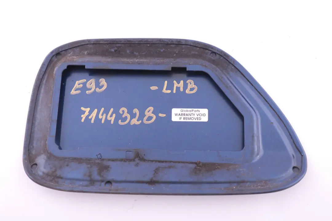 BMW 3 Series E93 Fuel Cover Fill In Flap Le Mans Blau Metallic Blue - SKU 7144328-LMB - Part number 7144328
