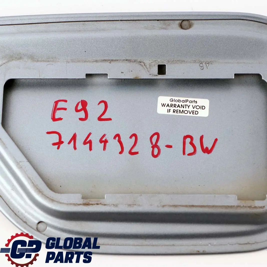 E93N LCI Fuel Cover Fill In Flap Bluewater Metallic 896 Blue to BMW 3 Series E93 with Part number 7144328 BMW 3 Series E93 E93N LCI Fuel Cover Fill In Flap Bluewater Metallic 896 Blue - SKU 7144328-WB - Part number 7144328