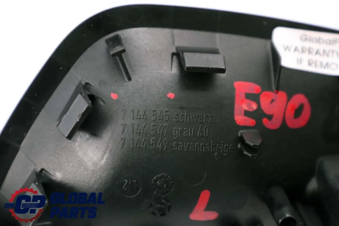 Apriporta Interno SX Nero 5141 per BMW E90 E91 LCI con numero di parte 7144545 BMW E90 E91 LCI Apriporta Interno SX Nero 5141 - SKU 7144545 - Numero di parte 7144545