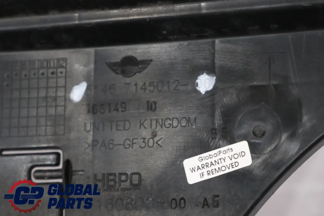  Front Slam Panel Mini R55 R56 R57 Radiator Front Support Mounting - SKU 7145012 - Part number 7145012