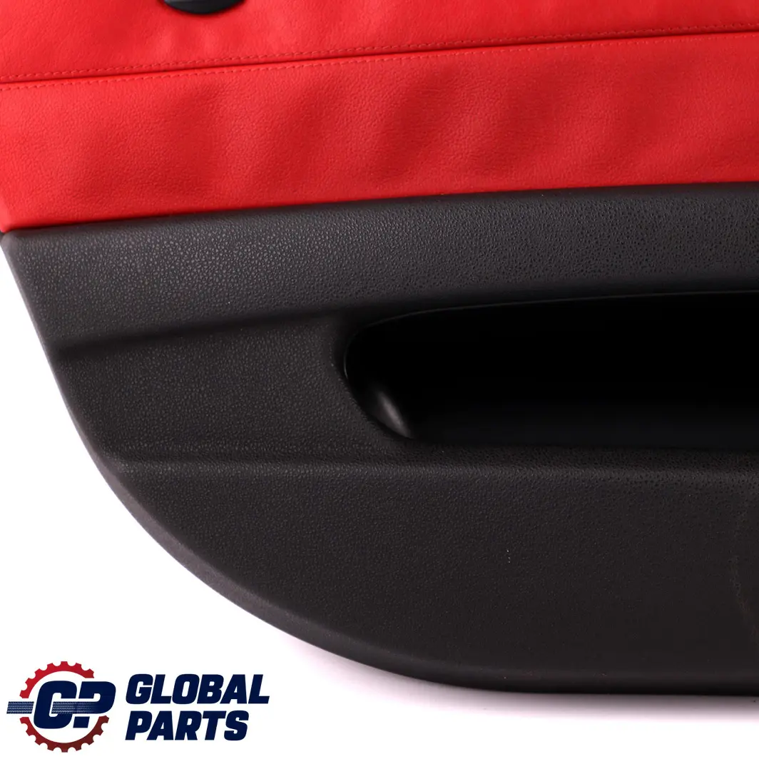 BMW Z4 Series E85 E86 Front Left N/S Door Card Trim Panel Leather Black Red - SKU 7145671 - Part number 7145671