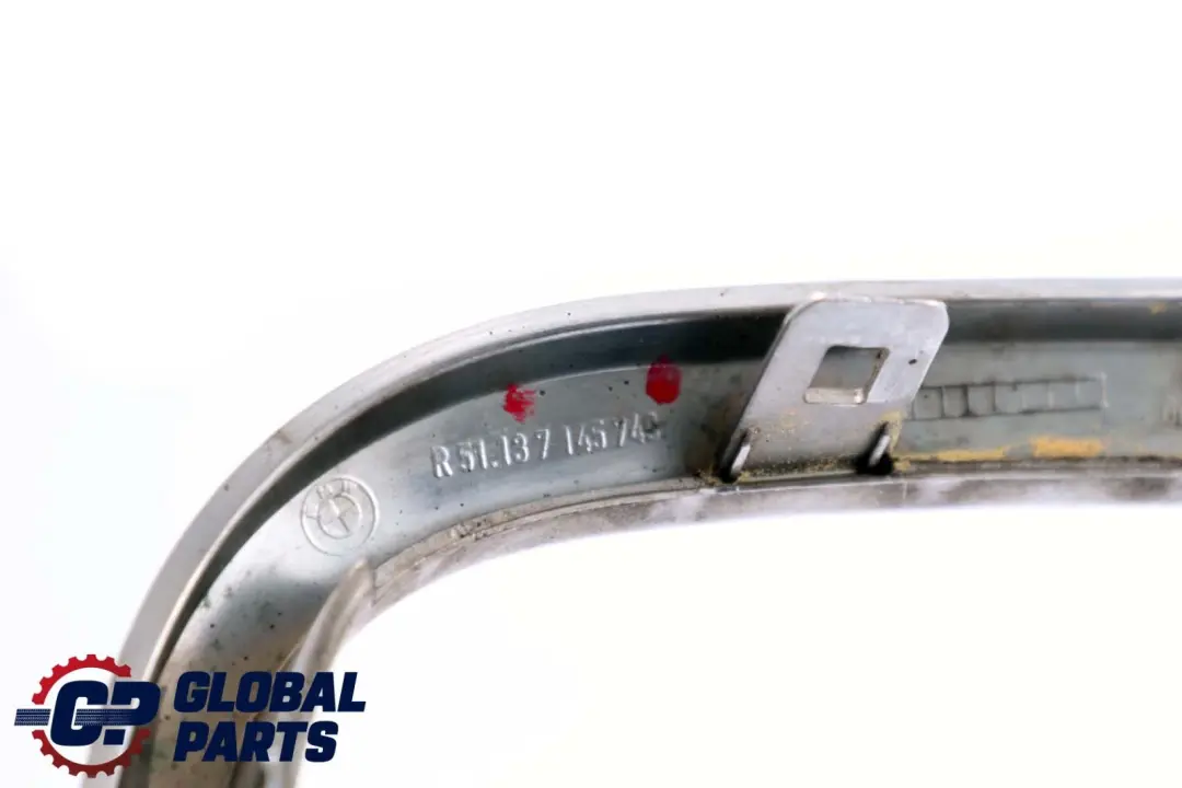 BMW 7 Series E65 E66 E67 Kidney Grille Trim Ring Chrome Front Right O/S - SKU 7145740 - Part number 7145740