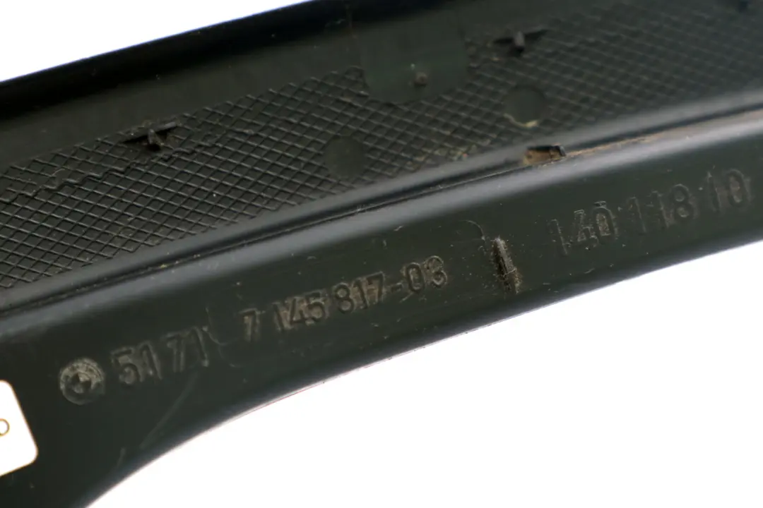 BMW 7 Series E65 E66 E67 Left N/S Water Channel Cover Rear Boot Trim Duct - SKU 7145817 - Part number 7145817