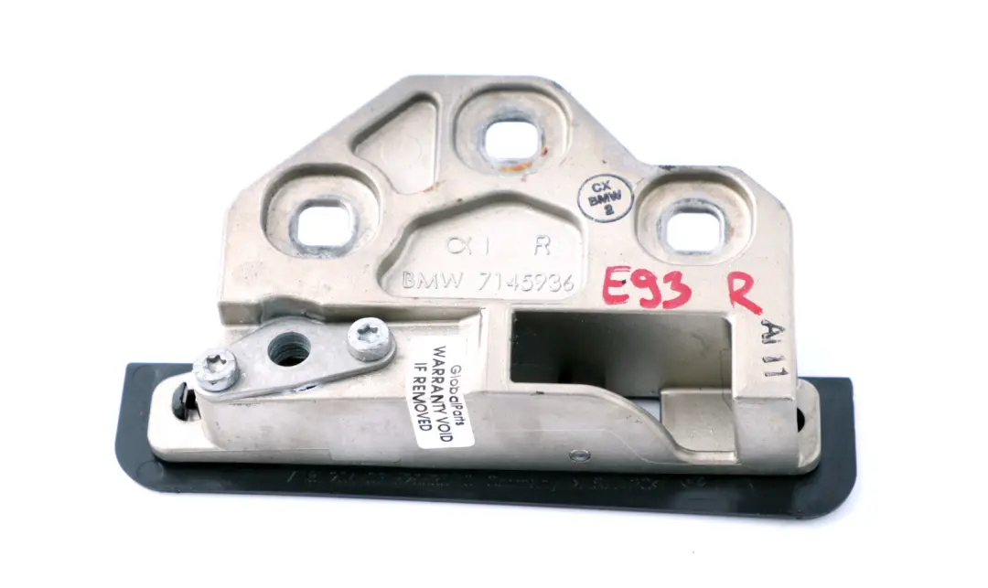 Placa Base Derecha Tapa Plegable para BMW E93 Cabrio con número de pieza 7145936 BMW E93 Cabrio Placa Base Derecha Tapa Plegable - SKU 7145936 - Número de pieza 7145936