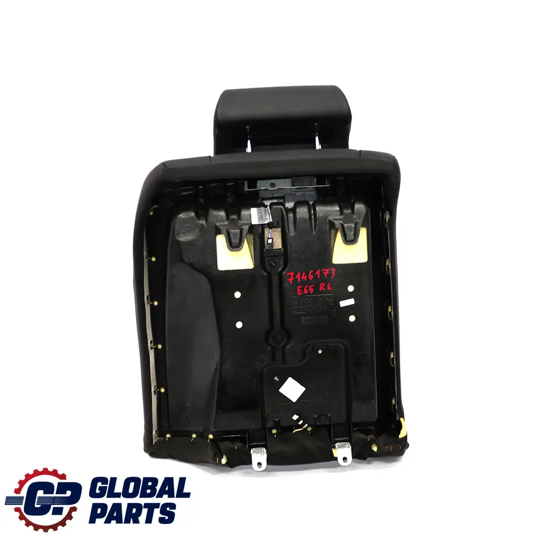 BMW 7 E65 E66 Rücksitz Links Lehne Bezug Klimatisierte Leder Nasca Schwarz - SKU 7146173 - Teilenummer 7146173
