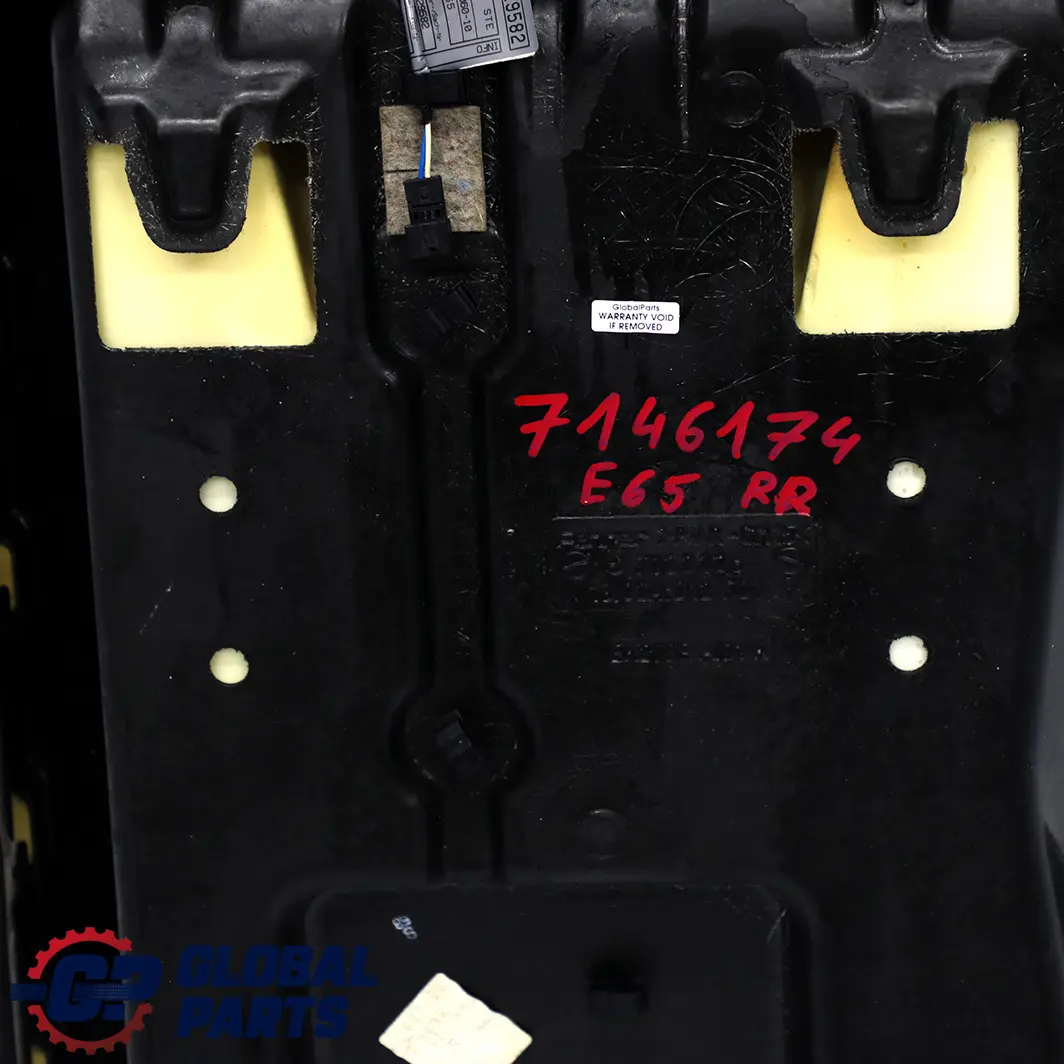 BMW 7 E65 E66 Siege Arriere Droite Reste Reference Klimatisierte Cuir Nasca Noir - SKU 7146174 - Numéro de pièce 7146174