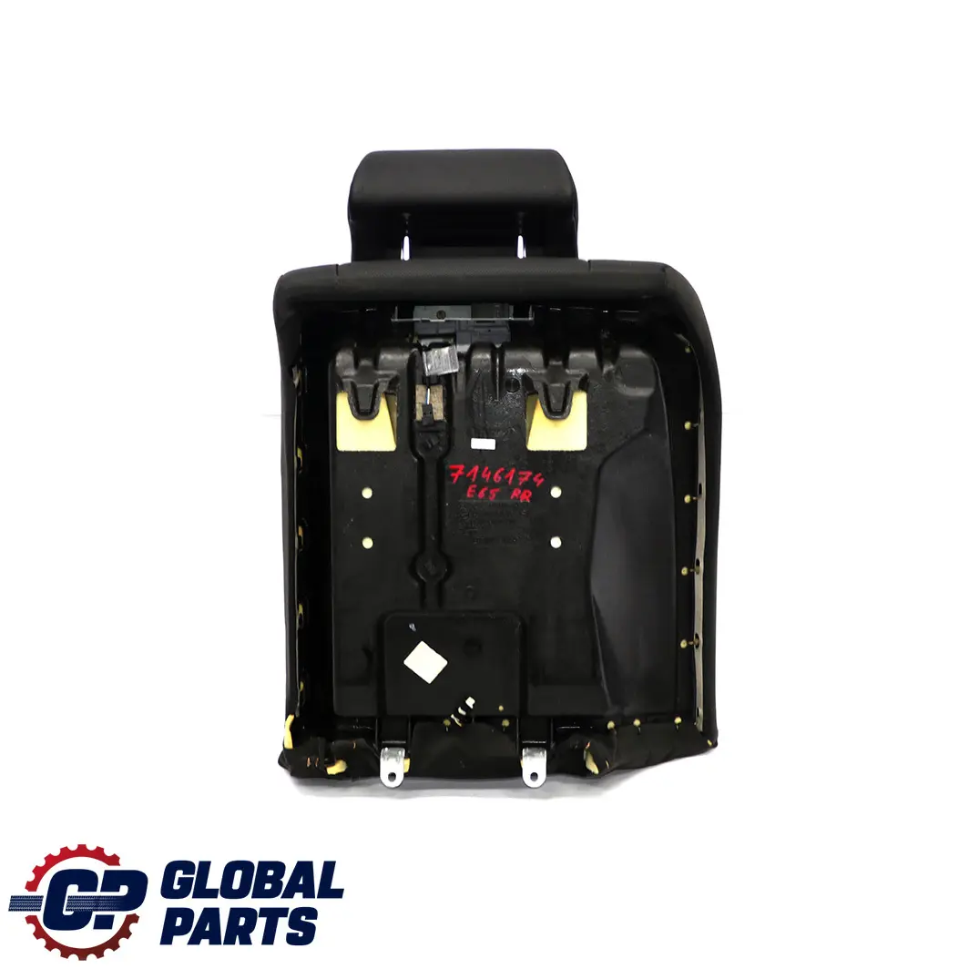 BMW 7 E65 E66 Rear Seat Right O/S Backrest Cover Climate Leather Nasca Black - SKU 7146174 - Part number 7146174