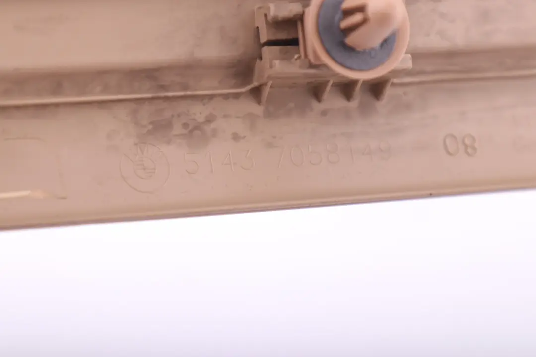 Front Door Strip BMW E90 E91 Entrance Sill Left Right N/O/S Beige 7058149 to with Part number 51477146332 Front Door Strip BMW E90 E91 Entrance Sill Left Right N/O/S Beige 7058149 - SKU 7146332 - Part number 51477146332