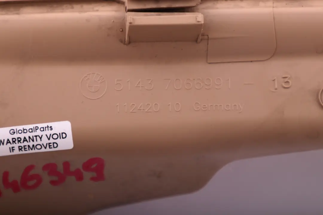 BMW 3 Series E90 E91 LCI Door Sill Strip Rear Left Beige - SKU 7146349 - Part number 7146349