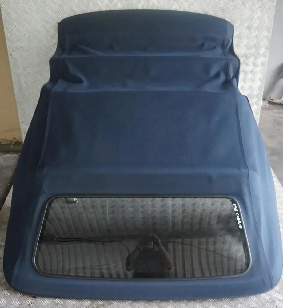 BMW 3 E46 Convertible Complete Folding Soft Top Roof Dunkelblau Dark Blue