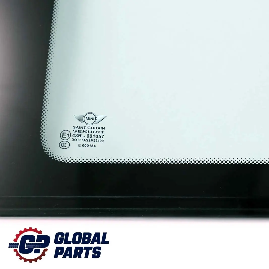 Quarter Side Window Glass Green Rear Left N/S AS2 Glazing to Mini R56 with Part number 7146499 Mini R56 Quarter Side Window Glass Green Rear Left N/S AS2 Glazing - SKU 7146499-1 - Part number 7146499
