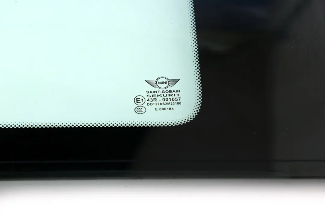 Quarter Side Window Mini Cooper One R56 R56N Glass Green Rear Right O/S Back to with Part number 7146500 Quarter Side Window Mini Cooper One R56 R56N Glass Green Rear Right O/S Back - SKU 7146500 - Part number 7146500