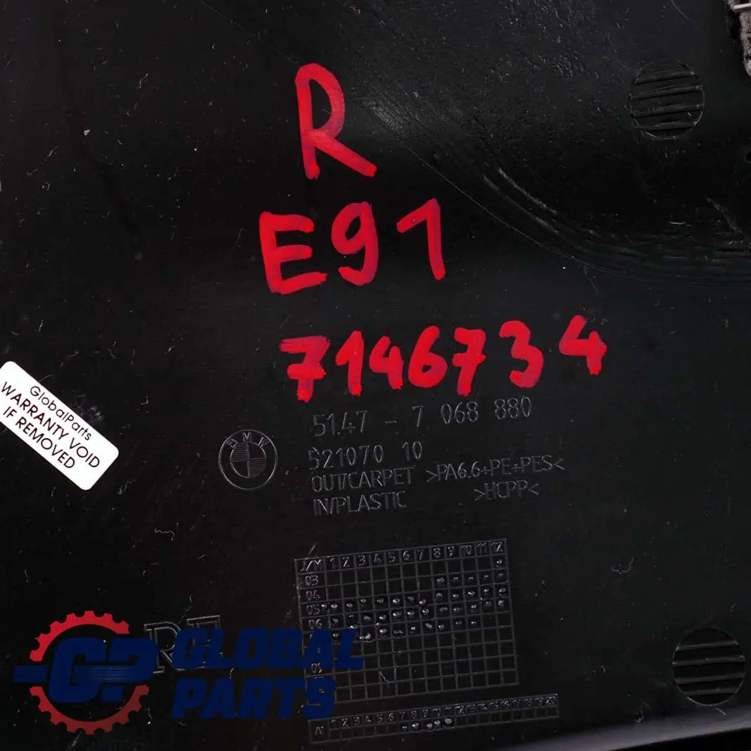 Gepäck Abteil Verkleidung Grau Rechts 7068880 für BMW E91 mit Teilenummer 7146734 BMW E91 Gepäck Abteil Verkleidung Grau Rechts 7068880 - SKU 7146734 - Teilenummer 7146734