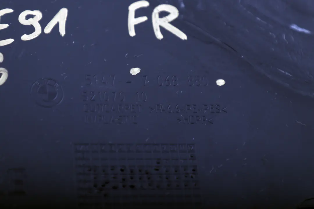 Delantero Derecho Maletero Panel Embellecedor Beige 7068880 para BMW E91 con número de pieza 7146736 BMW E91 Delantero Derecho Maletero Panel Embellecedor Beige 7068880 - SKU 7146736 - Número de pieza 7146736