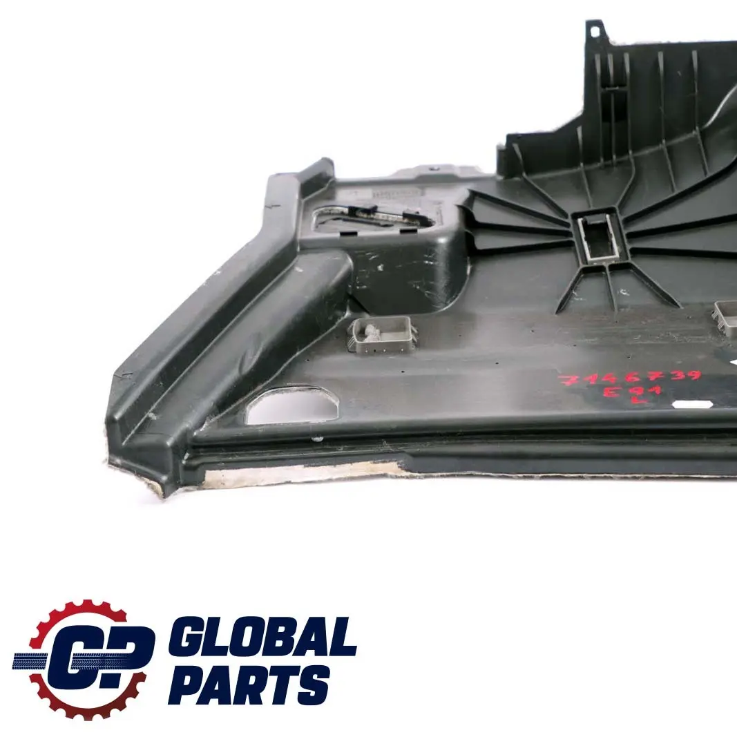 BMW E91 E91N LCI Rivestimento Portabagagli Frontale SX Grigio 7141891 - SKU 7146739 - Numero di parte 7146739