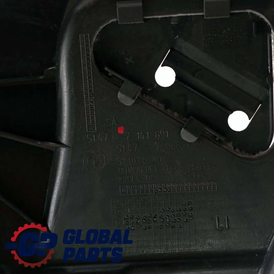 Front Left N/S Luggage Compartment Trim Panel Grey 7141891 to BMW 3 Series E91 with Part number 7146739 BMW 3 Series E91 Front Left N/S Luggage Compartment Trim Panel Grey 7141891 - SKU 7146739 - Part number 7146739