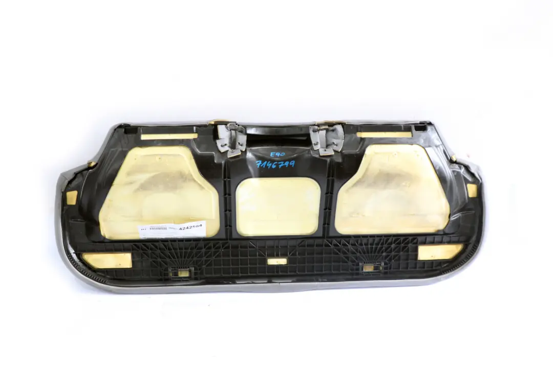 BMW 3 Series E90 Interior Rear Seat Couch Bench Base Stoff Fluid Grau Grey - SKU 7146799-1 - Part number 7146799