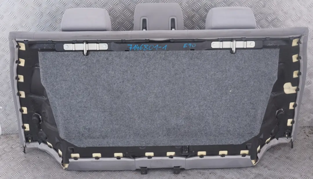 BMW 3 er E90 Sitz Hinten Lehne Hintensitz Bezug Stoff Grau - SKU 7146801-1 - Teilenummer 7146801
