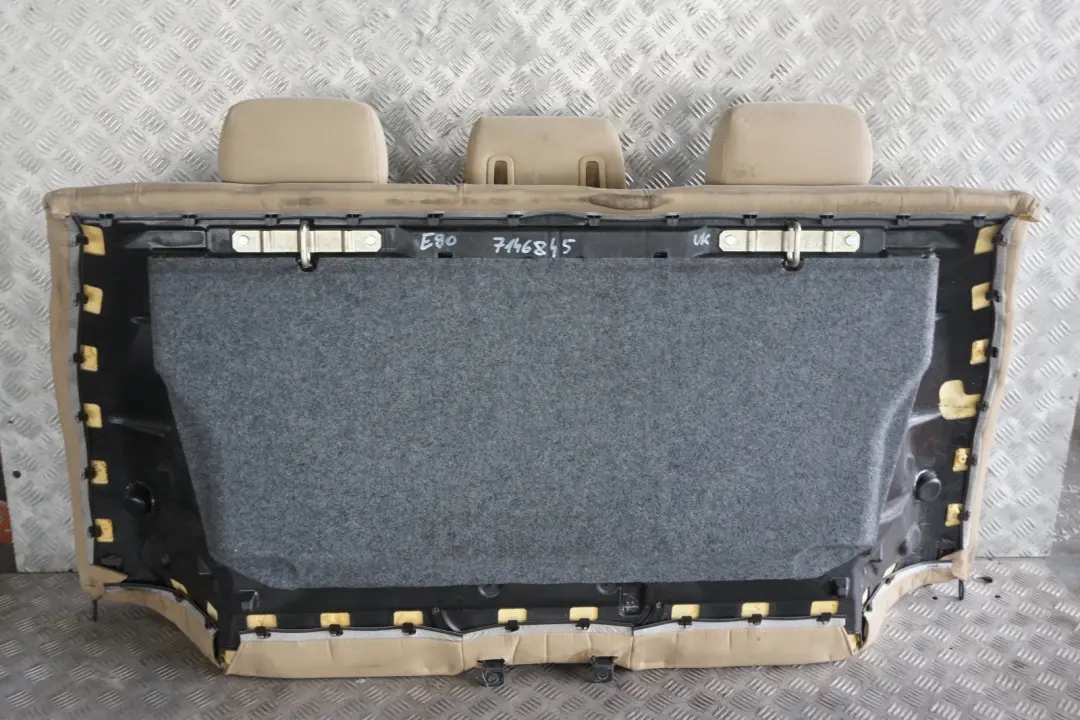 Backrest Rear Seat Couch Cloth Stoff Fluid Beige to BMW 3 Series E90 Cover with Part number 7146845 BMW 3 Series E90 Cover Backrest Rear Seat Couch Cloth Stoff Fluid Beige - SKU 7146845 - Part number 7146845