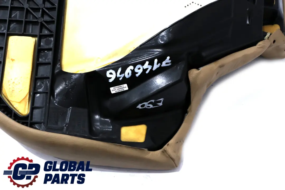 BMW E90 E91 Beige Cuero Asiento Trasero Sofá Banco Base - SKU 7146946 - Número de pieza 7146946