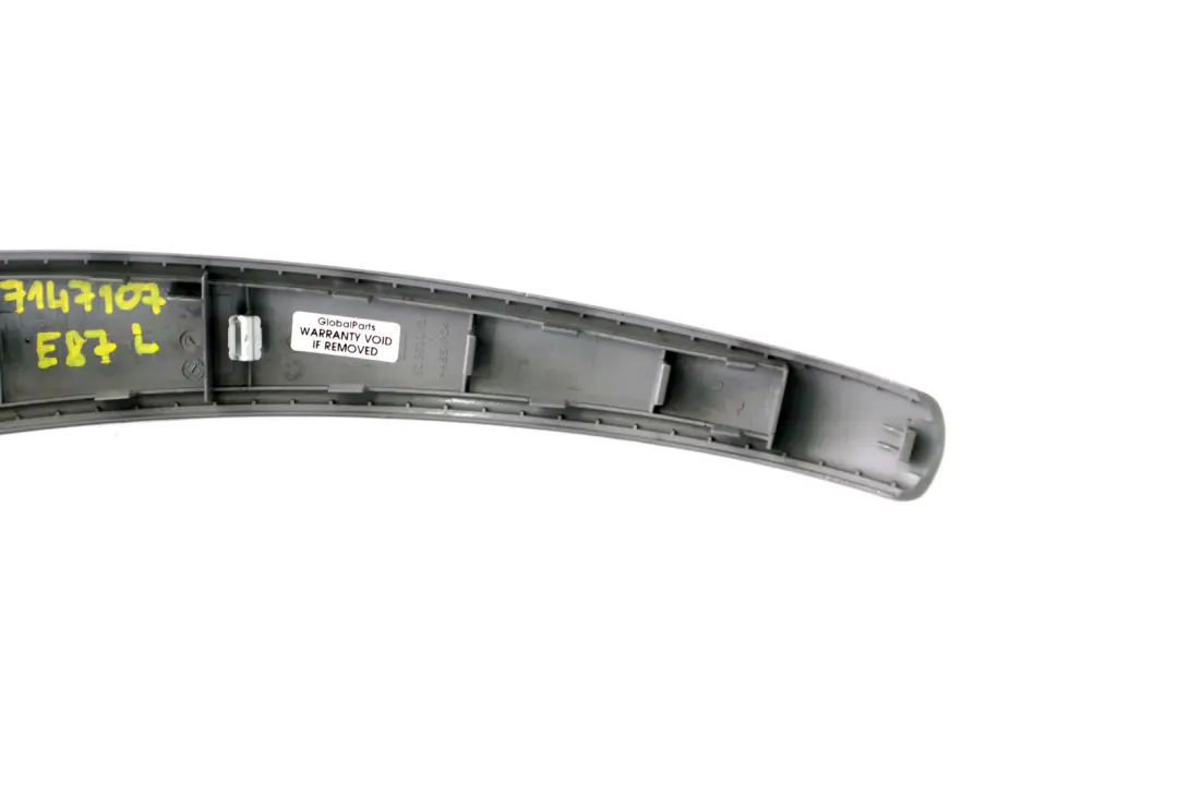 Trim Inner Door Handle Silver Titan Matt Left N/S to BMW 1 Series E87 with Part number 7147107 BMW 1 Series E87 Trim Inner Door Handle Silver Titan Matt Left N/S - SKU 7147107 - Part number 7147107