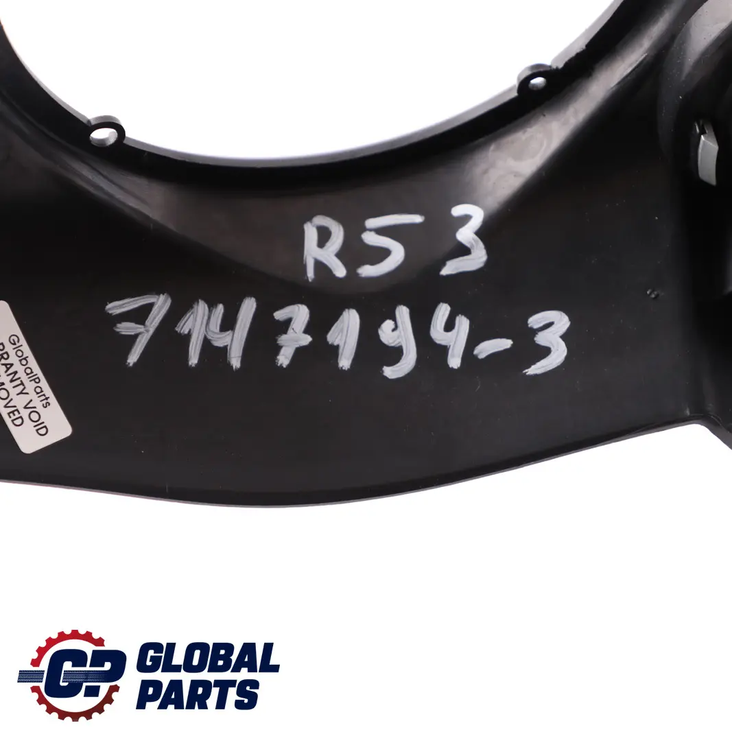 Console Tunnel Panel Cover Trim Panther Black to Mini Cooper One R50 R52 R53 with Part number 7147194 Mini Cooper One R50 R52 R53 Console Tunnel Panel Cover Trim Panther Black - SKU 7147194-3 - Part number 7147194