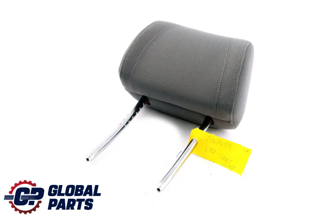 BMW 3 Series E90 E91 E92 Front Sport Seat Headrest Head Rest Cloth Fabric Grey - SKU 7147455 - Part number 7147455