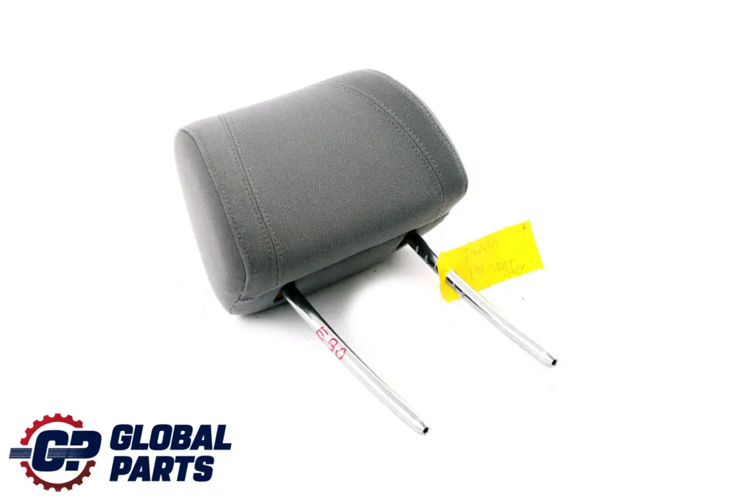 BMW 3 Series E90 E91 E92 Front Sport Seat Headrest Head Rest Cloth Fabric Grey - SKU 7147455 - Part number 7147455