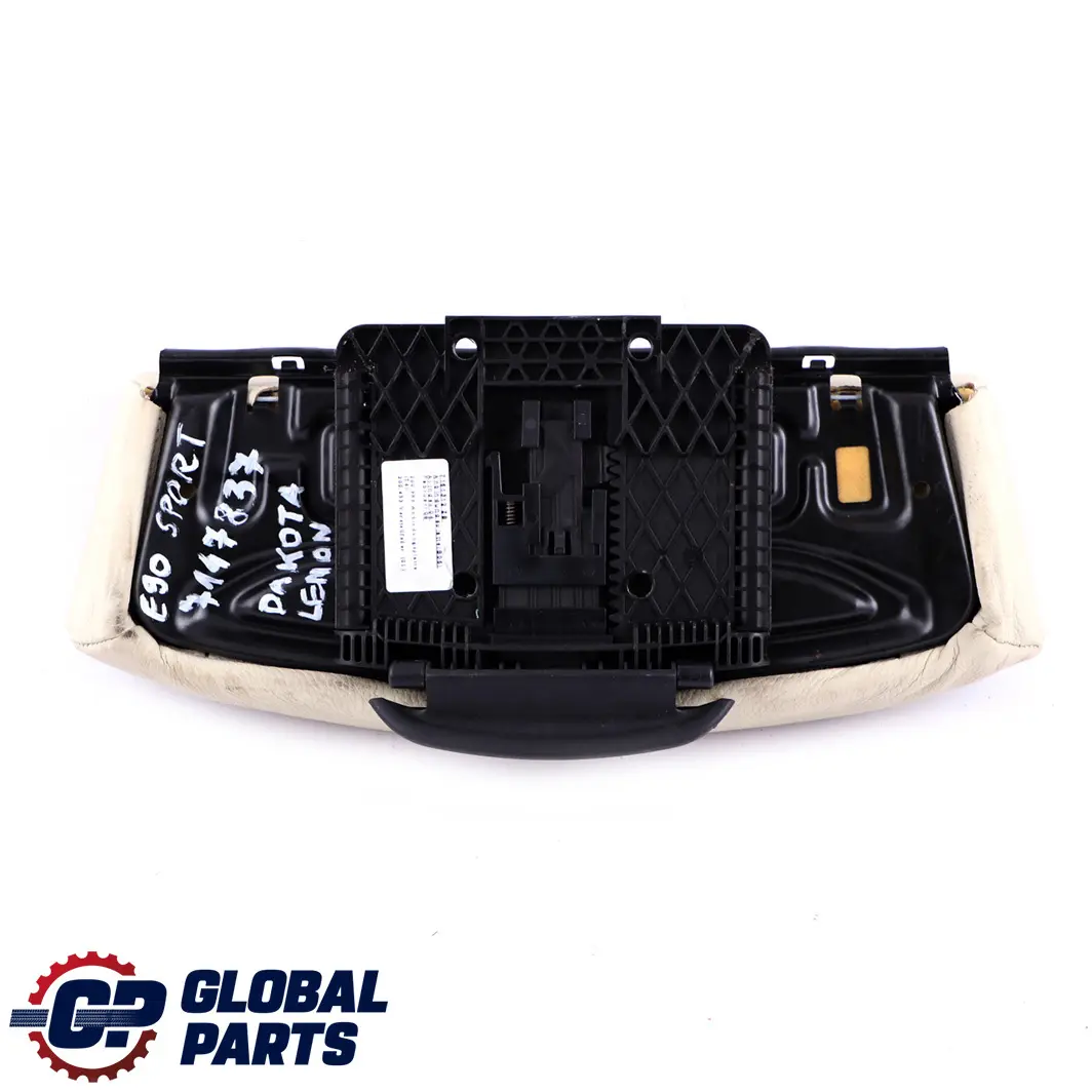 Front Seat Leather Dakota Lemon Thigh Support Carrier Cover to BMW E90 E91 Sports with Part number 7147837 BMW E90 E91 Sports Front Seat Leather Dakota Lemon Thigh Support Carrier Cover - SKU 7147837 - Part number 7147837