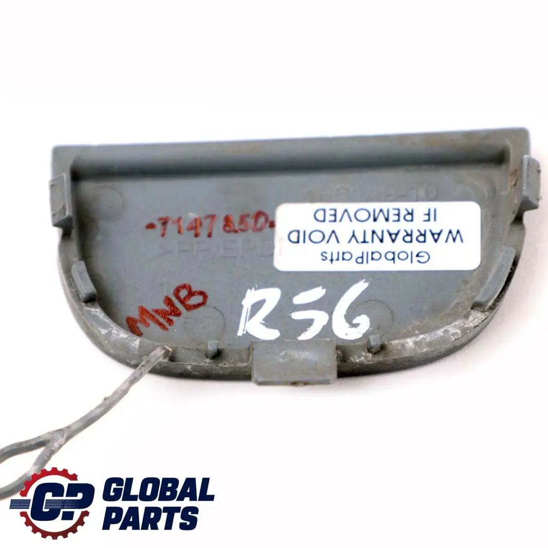 Flap Towing Eye Front Bumper Midnight Black A94 to BMW Mini R55 R56 Cover with Part number 7147850 BMW Mini R55 R56 Cover Flap Towing Eye Front Bumper Midnight Black A94 - SKU 7147850-MNB - Part number 7147850