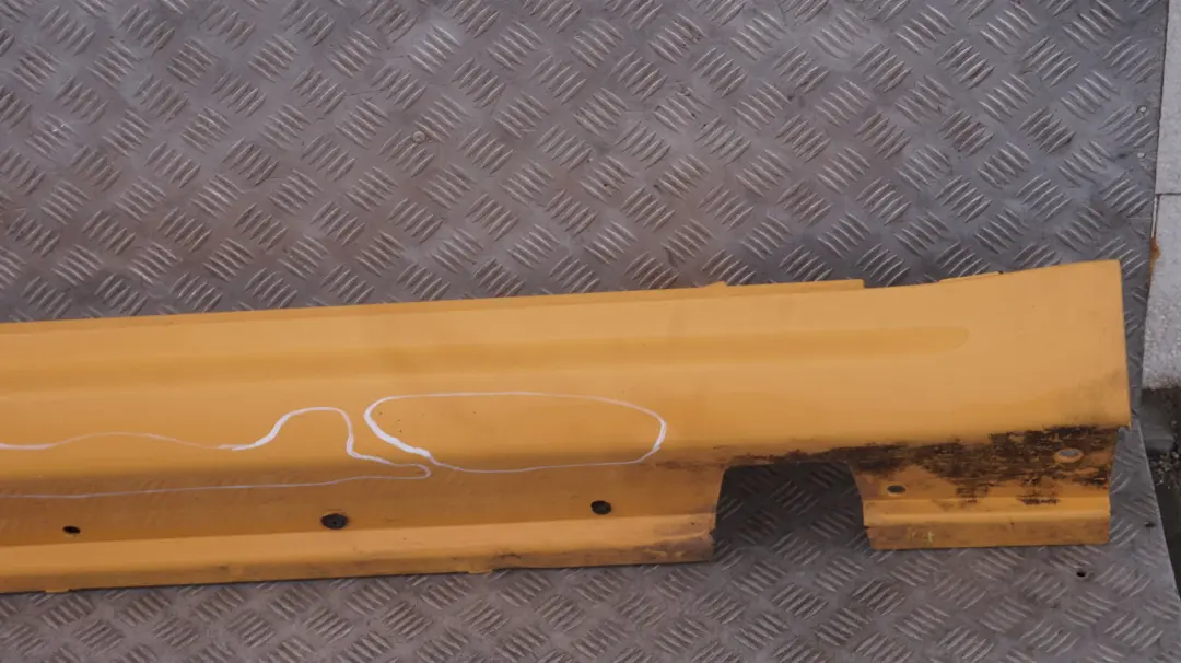 Right O/S Sill Skirt Door Side Cover Mellow Yellow to BMW MINI Cooper S R56 R57 with Part number 7147916 BMW MINI Cooper S R56 R57 Right O/S Sill Skirt Door Side Cover Mellow Yellow - SKU 7147916-MY - Part number 7147916
