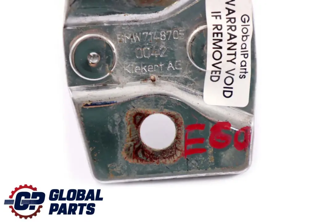 F01Rygiel Zaczep Zamka Drzwi do BMW E60 E61 E63 E81 E87 E90 E91 o numerze 7148705 BMW E60 E61 E63 E81 E87 E90 E91 F01Rygiel Zaczep Zamka Drzwi - SKU 7148705 - Numer Części 7148705