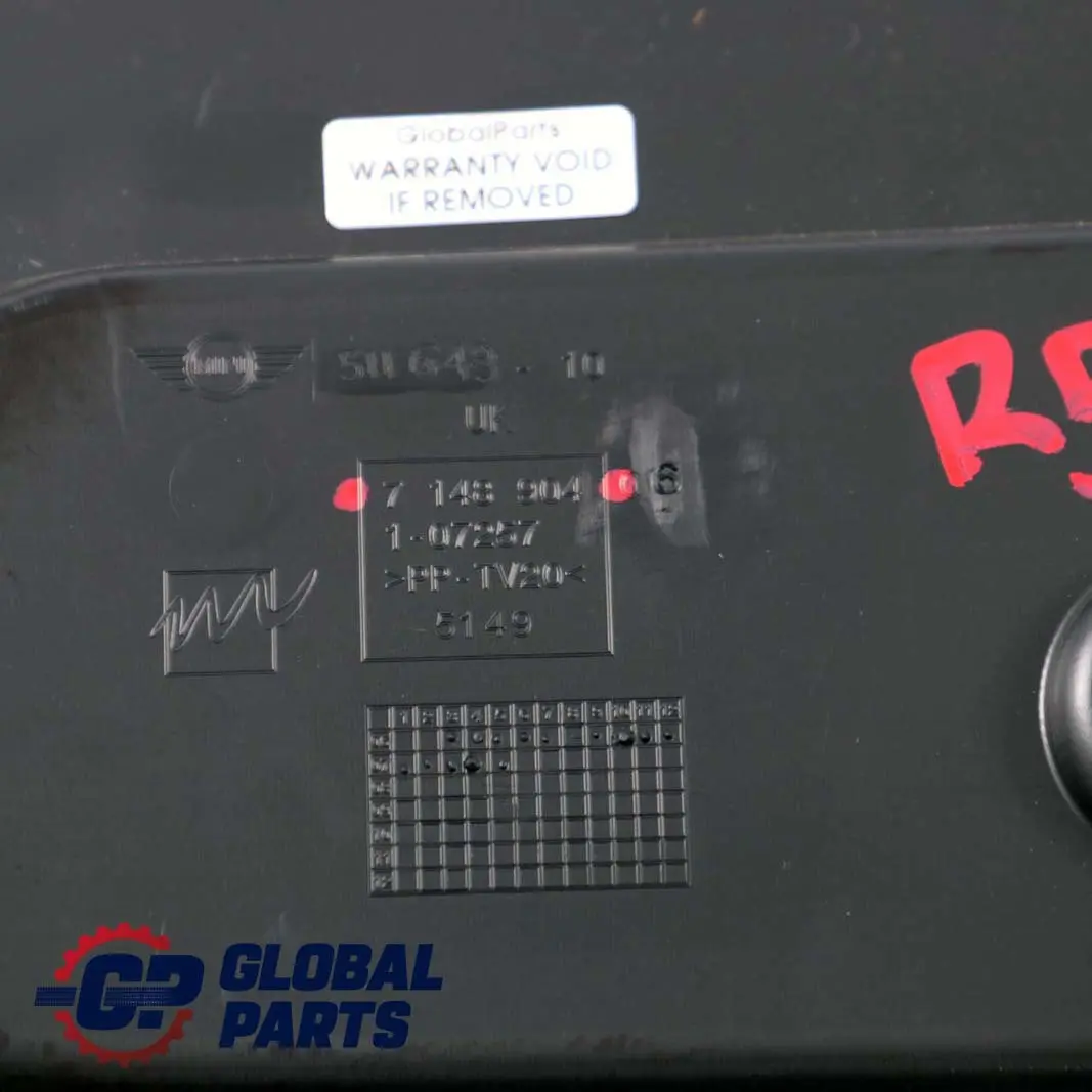 MINI R56 Osłona Obudowa Klapy Tył Czarna - SKU 7148904 - Numer Części 7148904