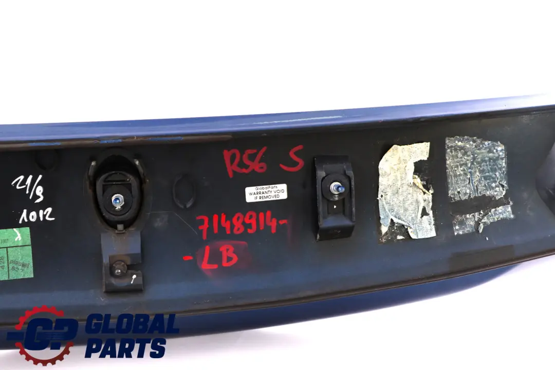 BMW Mini Cooper S R56 Rear Spoiler Lightning Blue Metallic - A63 - SKU 7148914-LB - Part number 7148914