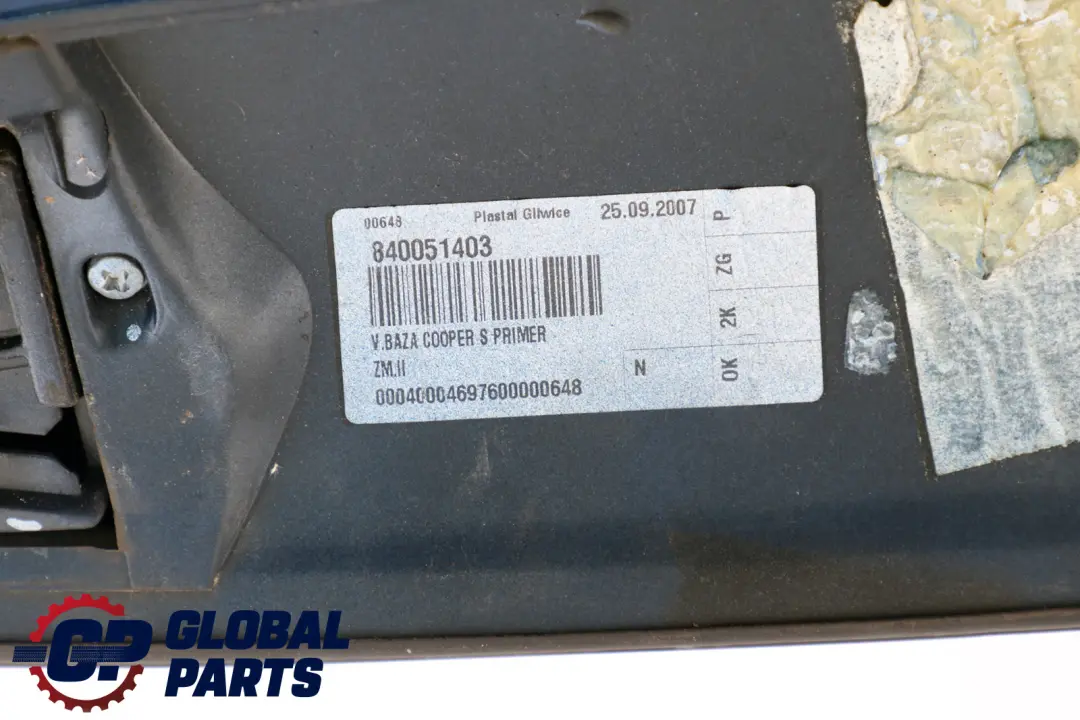 Spoiler Lightning Blue Metallic - A63 to BMW Mini Cooper S R56 Rear with Part number 7148914 BMW Mini Cooper S R56 Rear Spoiler Lightning Blue Metallic - A63 - SKU 7148914-LB - Part number 7148914