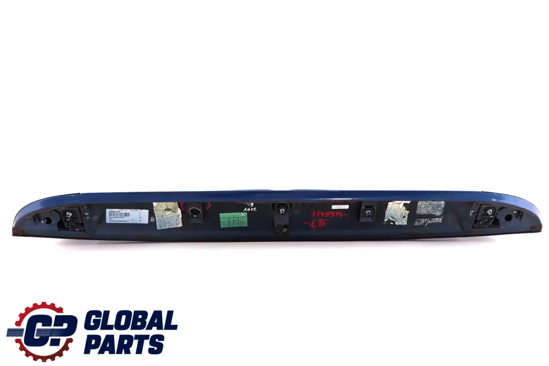 Spoiler Lightning Blue Metallic - A63 to BMW Mini Cooper S R56 Rear with Part number 7148914 BMW Mini Cooper S R56 Rear Spoiler Lightning Blue Metallic - A63 - SKU 7148914-LB - Part number 7148914