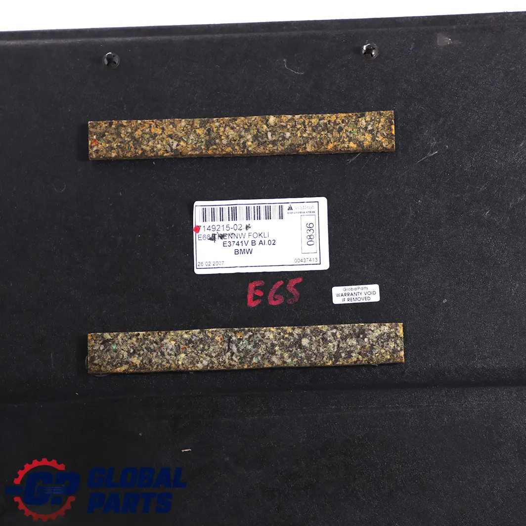 Kofferraum Abdeckung Verkleidung Kühlbox Basaltgrau für BMW 7 er E65 E66 mit Teilenummer 7149215 BMW 7 er E65 E66 Kofferraum Abdeckung Verkleidung Kühlbox Basaltgrau - SKU 7149215 - Teilenummer 7149215