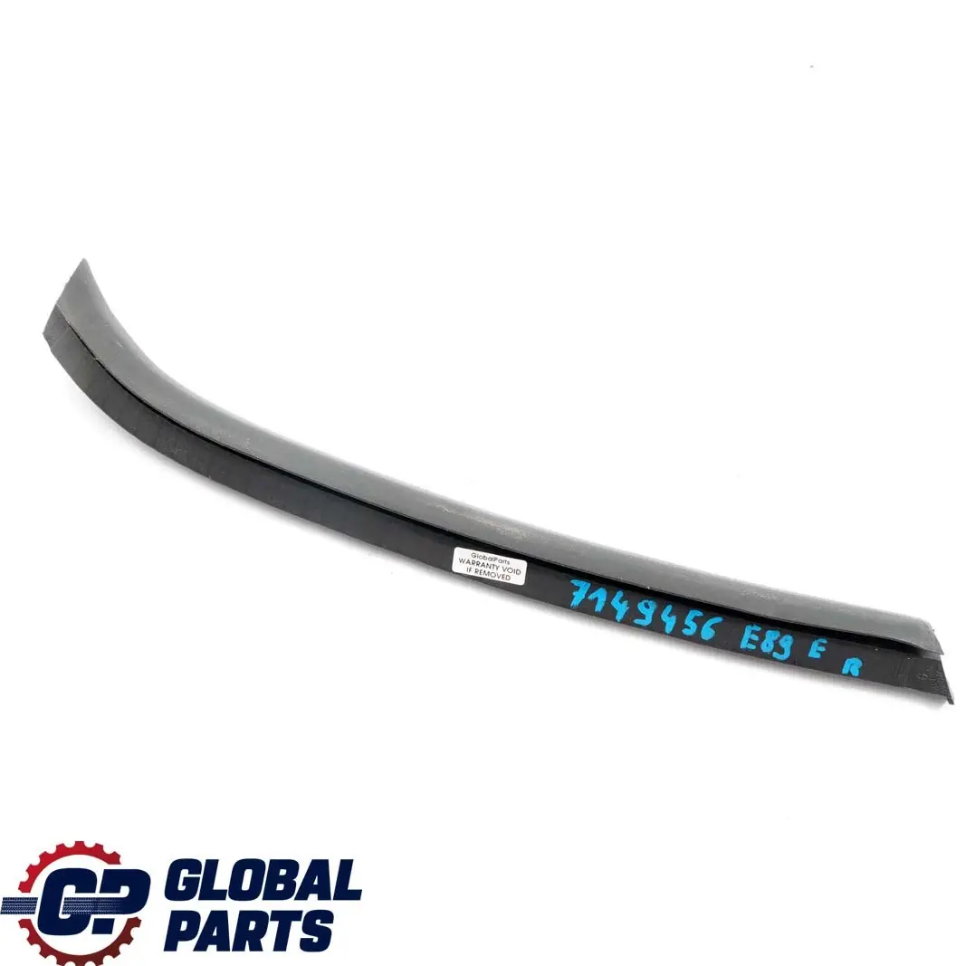 Folding Top Roof Rear Shell Right O/S Seal Gasket Strip to BMW Z4 E89 with Part number 7149456 BMW Z4 E89 Folding Top Roof Rear Shell Right O/S Seal Gasket Strip - SKU 7149456 - Part number 7149456