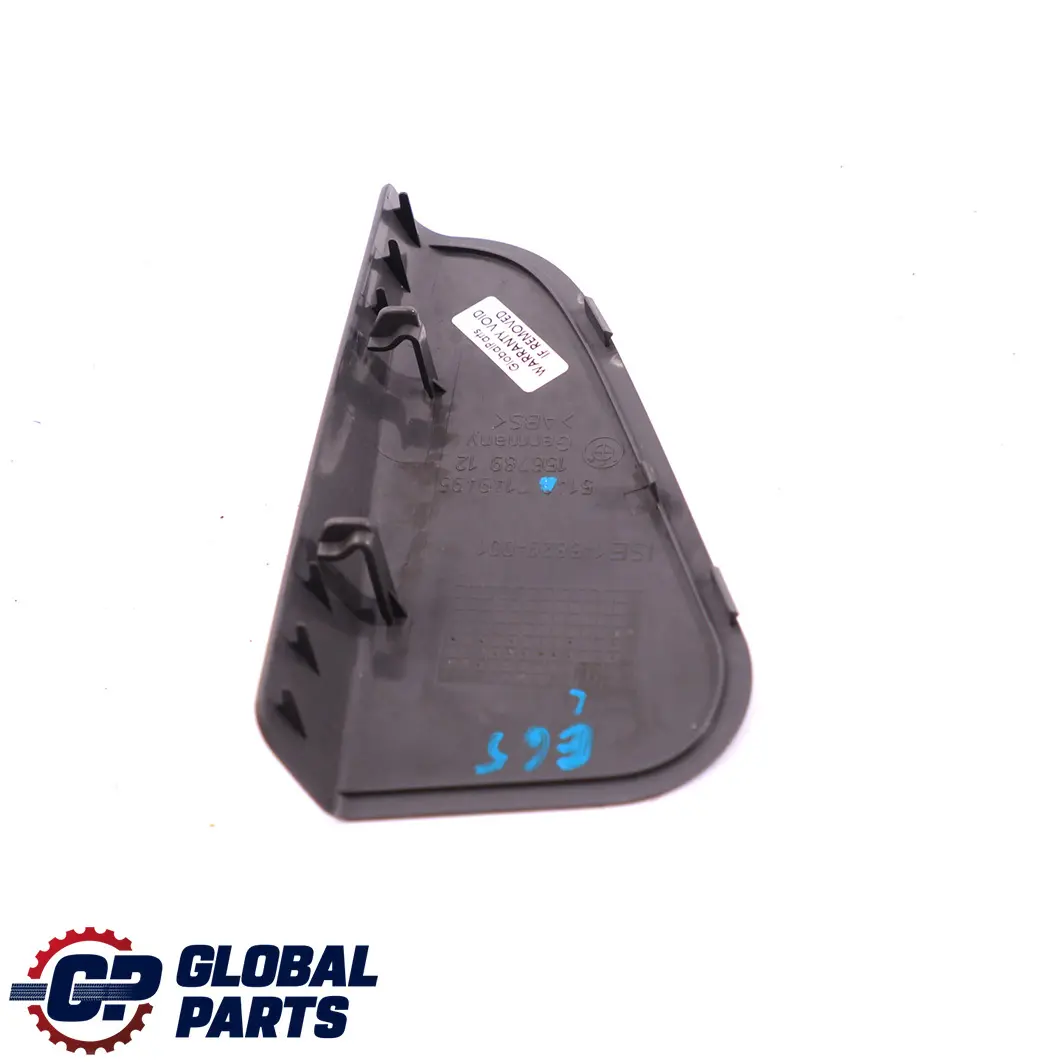 BMW 7 E65 E66 Rear Left N/S Tail Light Cover Trunk Boot Basalt Grey - SKU 7149495 - Part number 7149495